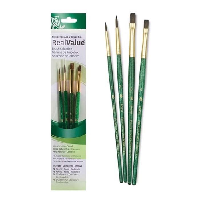 

SALE! PRINCETON REALVALUE 9110 SYNTHETIC BRUSH SET OF 4 ALAT LUKIS TERUPDATE AL8