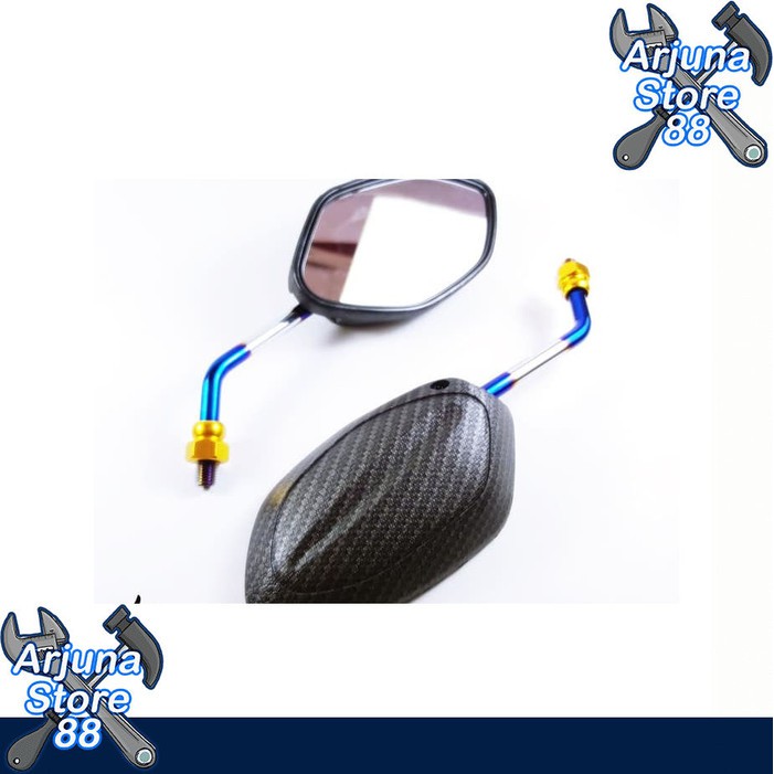 Spion Variasi Karbon Bakar Honda Beat Vario Scoopy Dll Two Tone Pnp