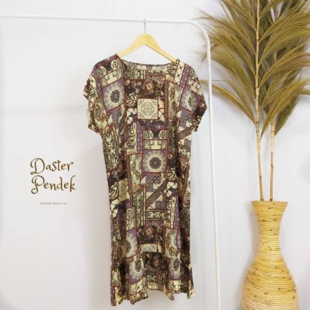 DASTER PENDEK/DASTER KATUN RAYON PREMIUM/DAILY OUTFIT/HOME DRESS/DASTER RUMAH/BAJU RUMAH ADEM