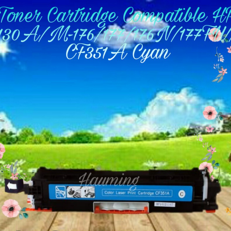 Toner Cartridge Compatible 130A cf350 M176 M177 M176N M177FW M-176 177 176N 177FW CF351A Cyan