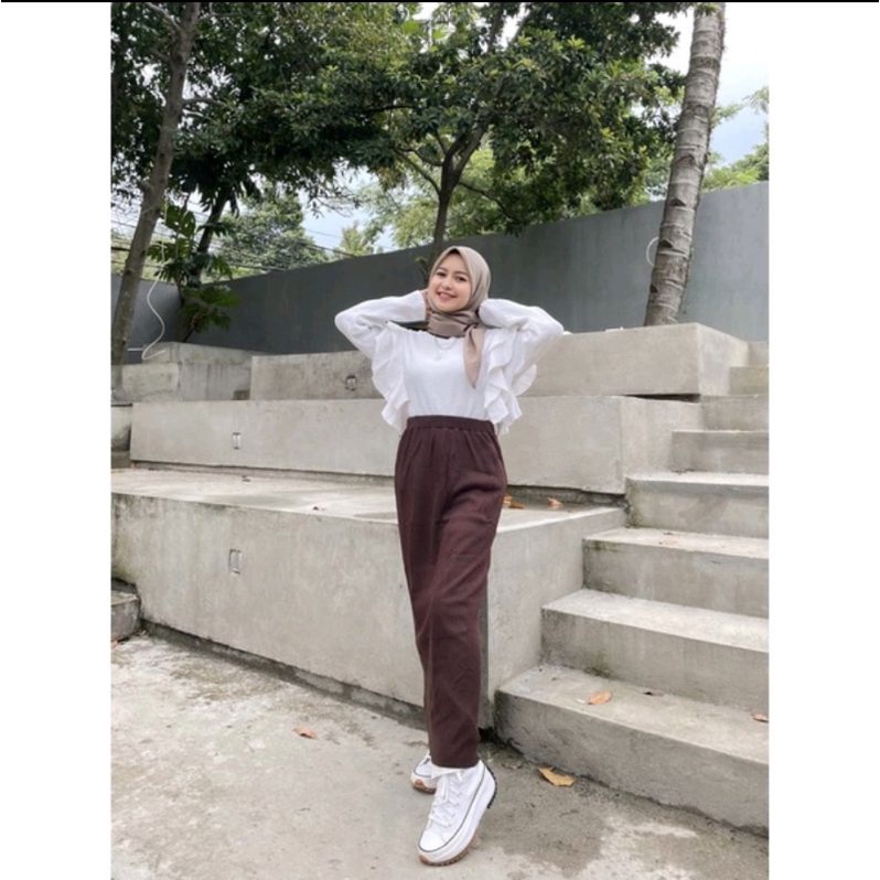 ROK RAJUT SPAN KNIT/ROK PANJANG-Aren