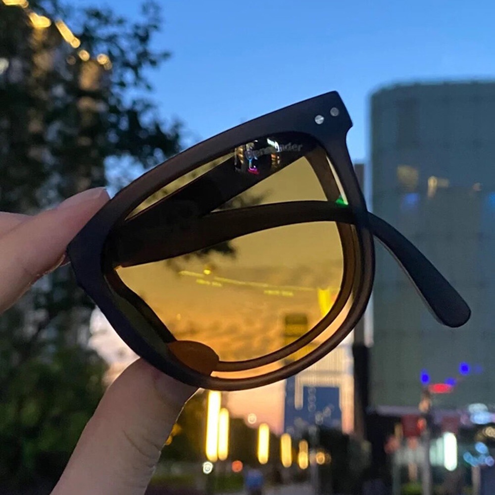 Kacamata Hitam Polarized Lipat Portable Untuk Pria / Wanita / Pasangan / outdoor / Travel