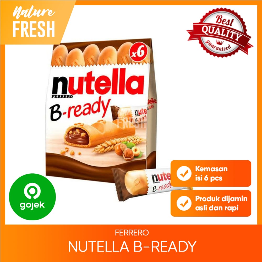 Nutella B-Ready Ferrero Nutella Bready Isi 6 132gr