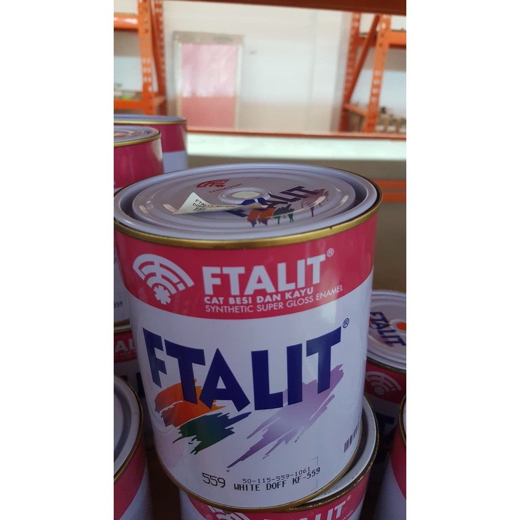 

FTALIT Kansai Cat Minyak kayu / Cat besi 1L White Doff / Matt