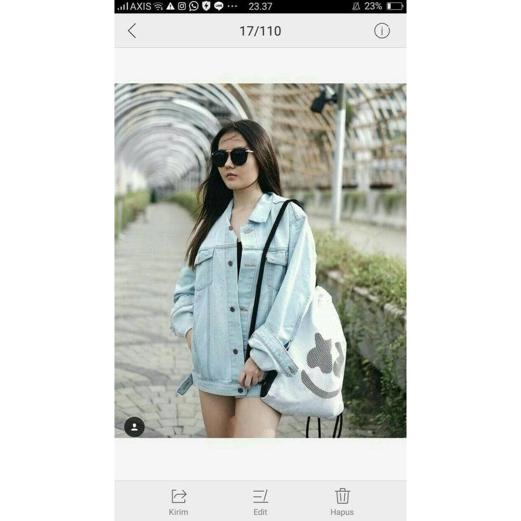 Bl Jaket Zara Jeans Oversized / Oversized Jaket Jeans Wanita