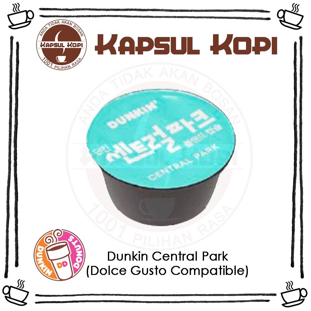 

Ecer Dunkin Donuts Central Park KapsulKopi Dolce Gusto Compatible Import Coffee Capsule