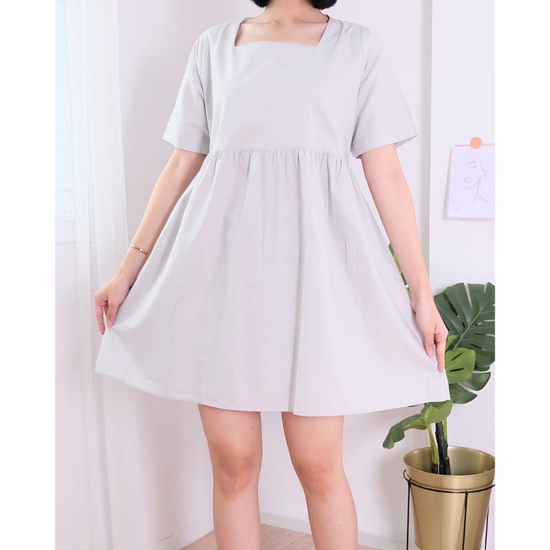 DRESS CUTE SABRINA//DRESS PENDEK//DRESS CUTE//DESS MURAH //dress kekinian// dress Korea