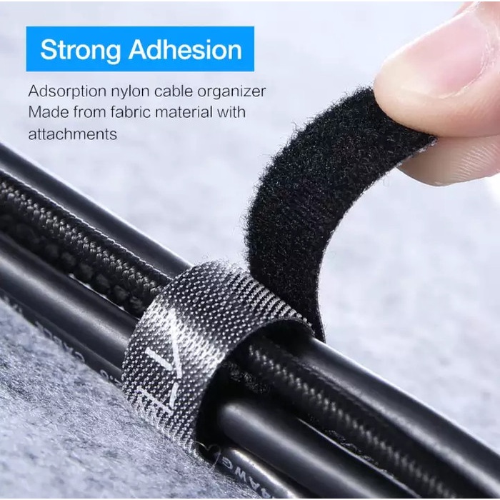 Raxfly 5M Pengikat kabel cable manajemen perekat perapih cord