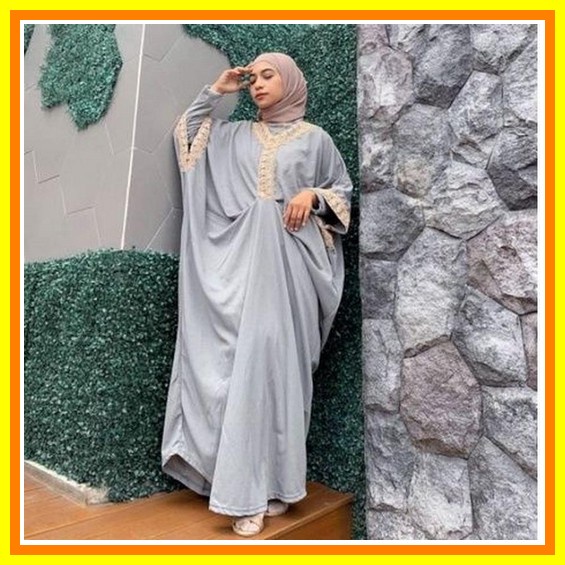 Kaftan Wanita Kondangan | Kaftan Putih Mewah | Kaftan Jumbo | Kaftan Premium | Kaftan Remaja Kekinia