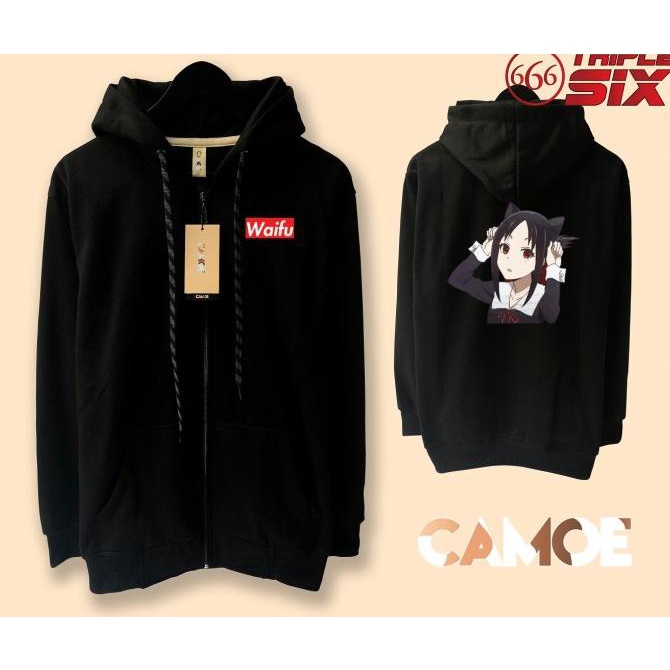 Jaket Hoodie Zipper Anime Kaguya sama cat Love is war