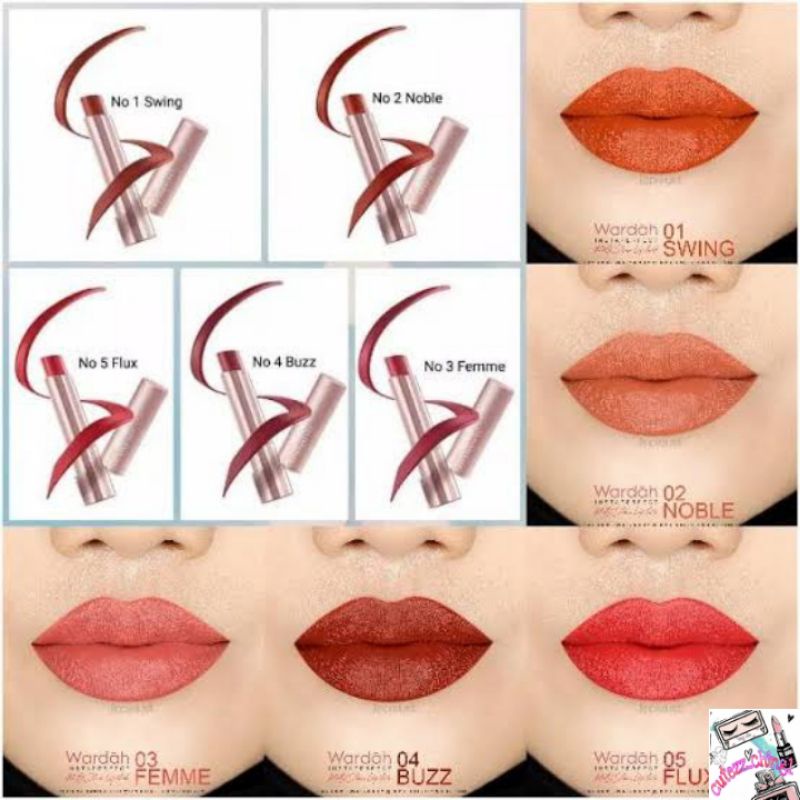 ☃Cutezz_Ching☃Wardah Instaperfect Mattetitude Matte Stain Lipstick 3.5g