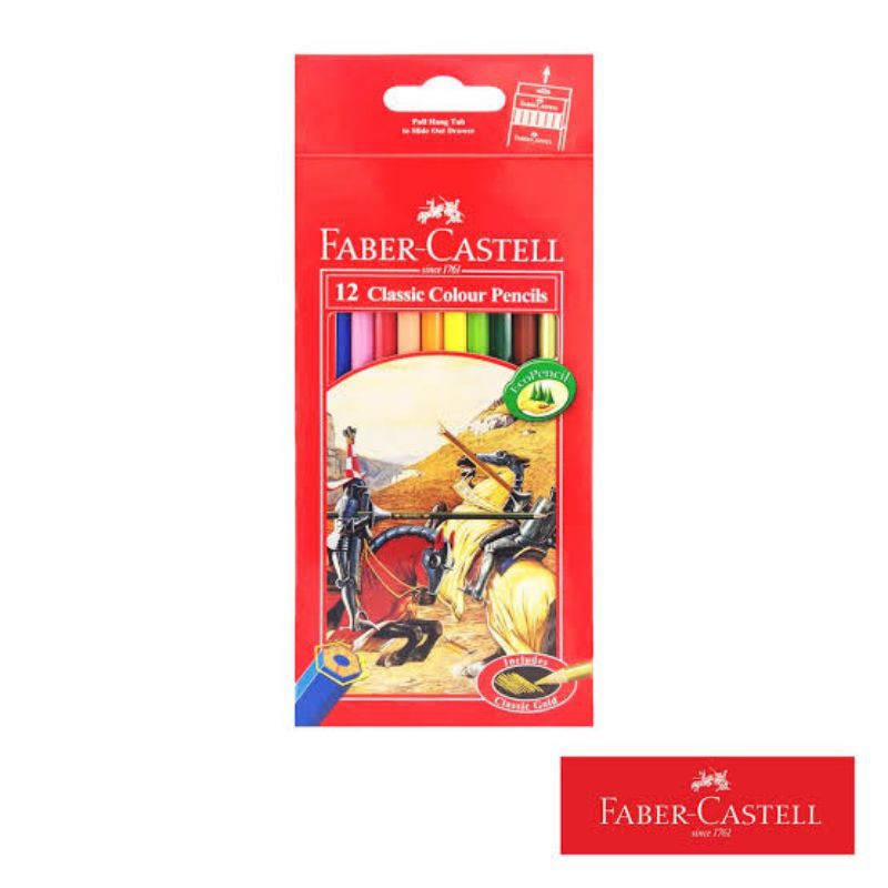 

pensil warna Faber Castell 12 warna panjang original