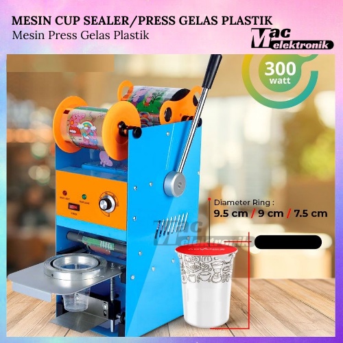 CUP SEALER / Mesin Press Gelas Plastik / Mesin Cup Sealer / Mesin Cup Sealer Manual untuk All Size MESIN PENGHANCUR ES