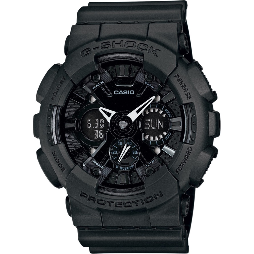 Casio G-Shock GA-120-1ADR Analog Digital Dial Black Resin Band Fullset