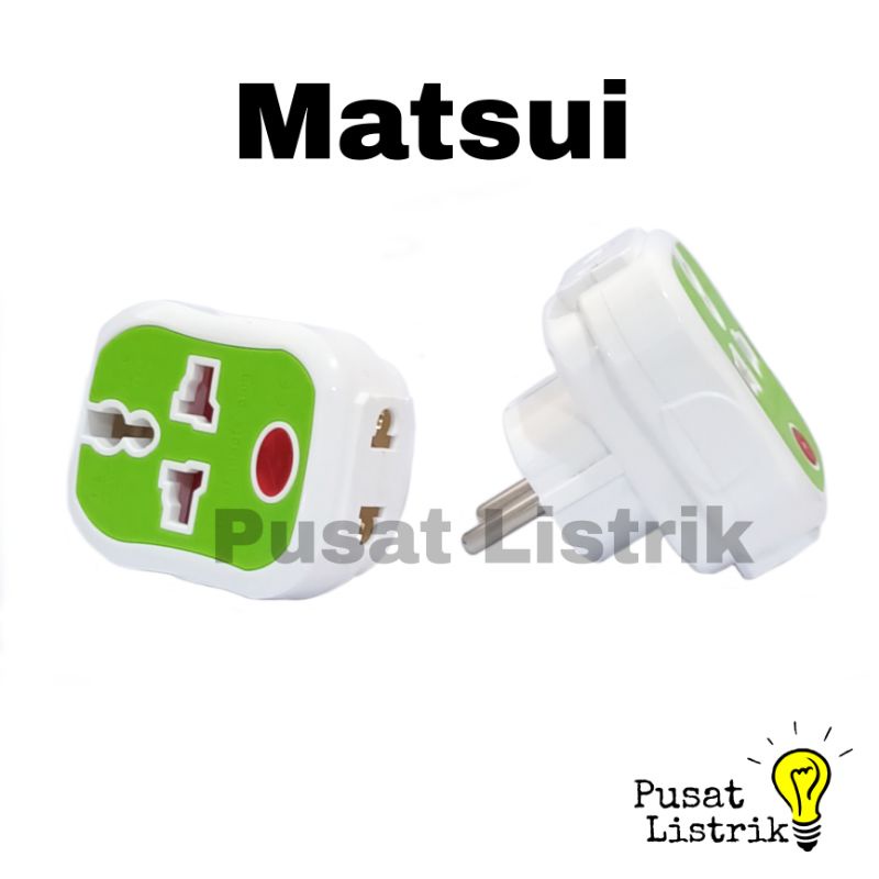 Steker T-Multi Cabang 3 Matsui MT-505 T-One Pro Cabang 3 + Lampu