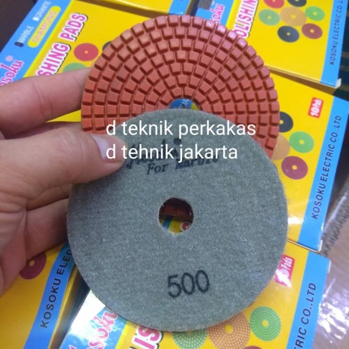 diamond pad kosoku #500 - pad poles marmer - pad poles granite