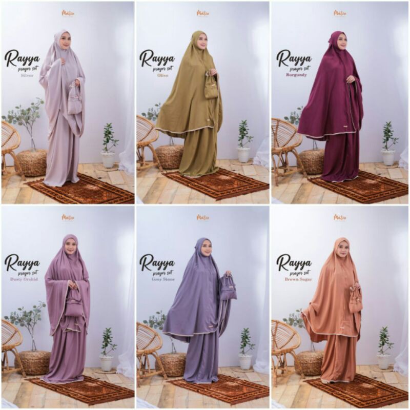MUKENA DEWASA/RAYYA PRAYER SET/MUKENA MAILEA/MUKENA RAYON PREMIUM