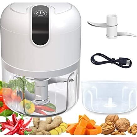 Mini Chopper USB Mini Food Processor Blender Portable 350ml Bahan Kaca