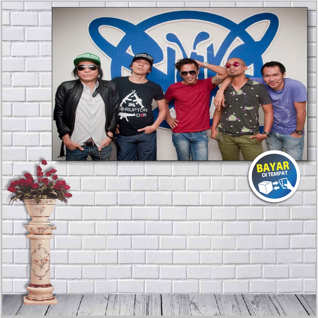 Grit ID HIASAN DINDING TEMA SLANK BIMBIM KAKA  / POSTER SLANKERS MUSISI BAND / POSTER KAYU / WALL DE