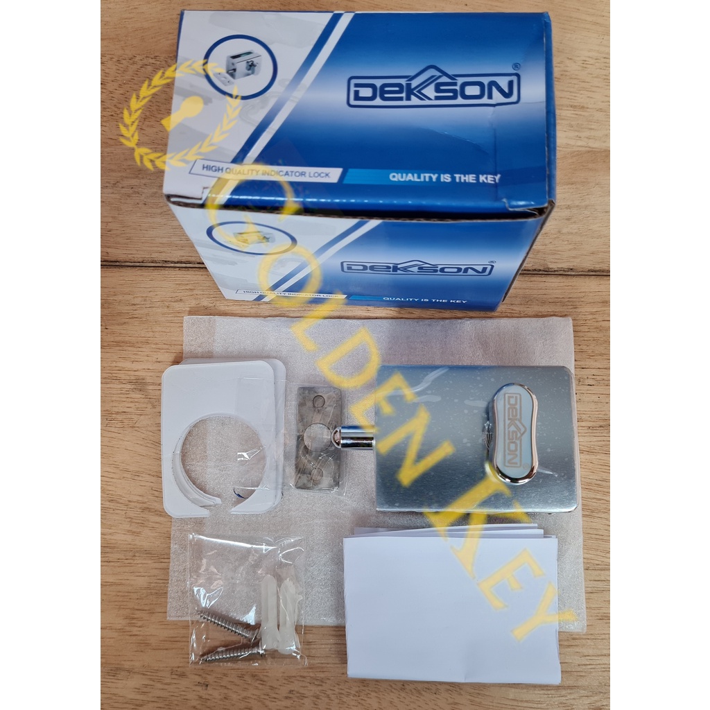 Glass Lock Dekkson Dekson GL 8600 C 8600C CP Kunci Grendel Pintu Kaca ke Tembok Kamar Mandi