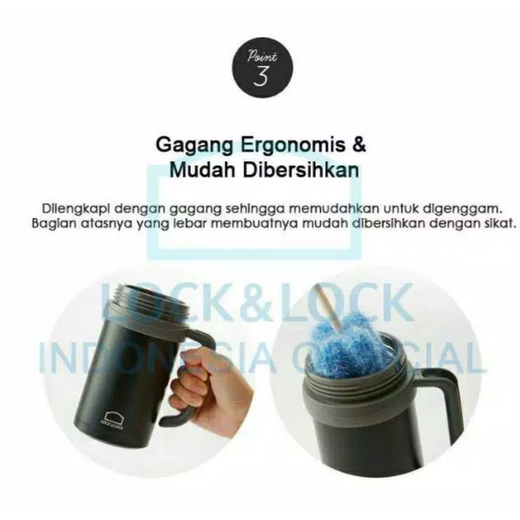 [Lock n Lock] Table Mug Hot &amp; Cool 500ml