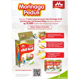 MORINAGA CHIL KID 1600GR ( PROGRAM MORINAGA PEDULI ) - TUTUP KOTAK DIKOYAK