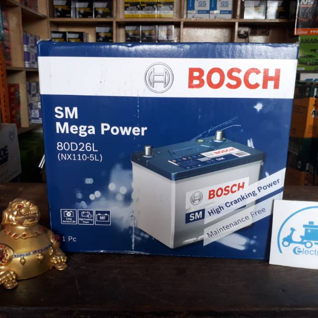 Aki mobil NX110-5L / 80D26L Bosch Aki Kering