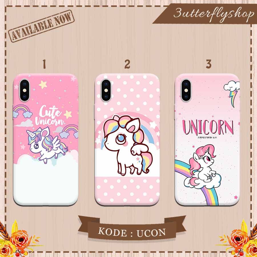 Pinky Rainbow Unicorn case Oppo Vivo Realme Redmi Xiaomi Samsung Iphon