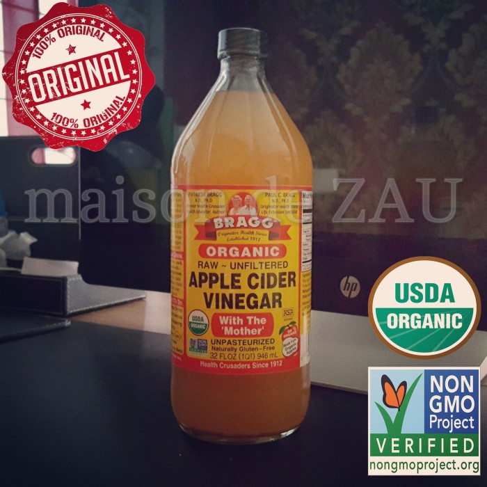 

Jual Bragg Apple Cider Vinegar 946Ml (Cuka Apel)
