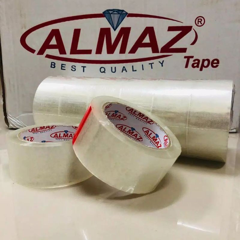 Lakban Bening / Coklat Almaz 45mm × 90yard / 45mm × 72 yard Lakban Super Lengket Murah