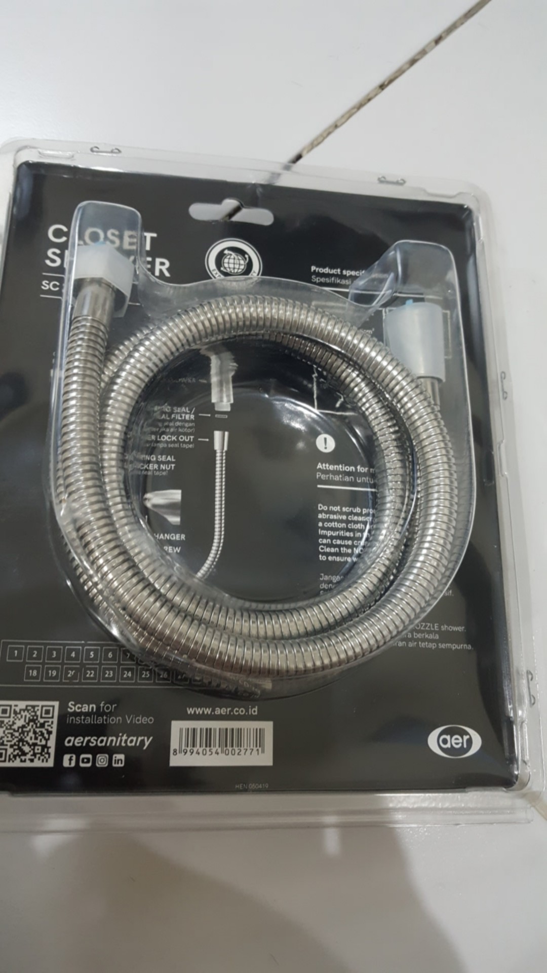 Aer Shower Kloset / Closet Shower / Toilet Bidet Sc 07 C