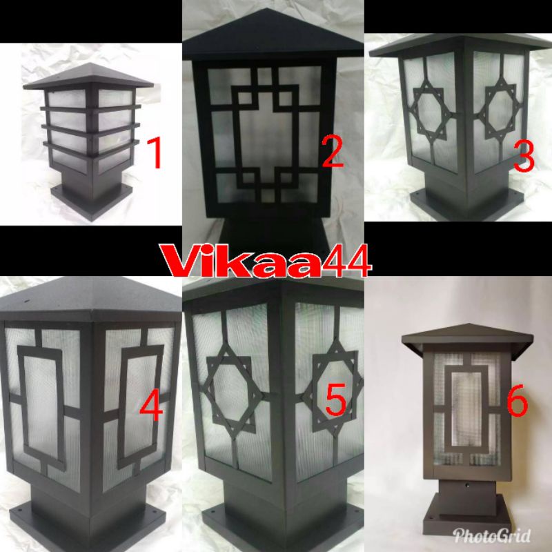 Lampu Taman Pilar Pagar