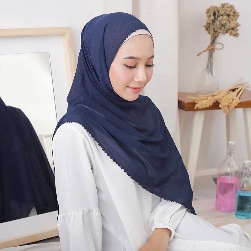 ALGHANI - PASHMINA BASIC SHAWL CROCHET SULAM EMBORDY