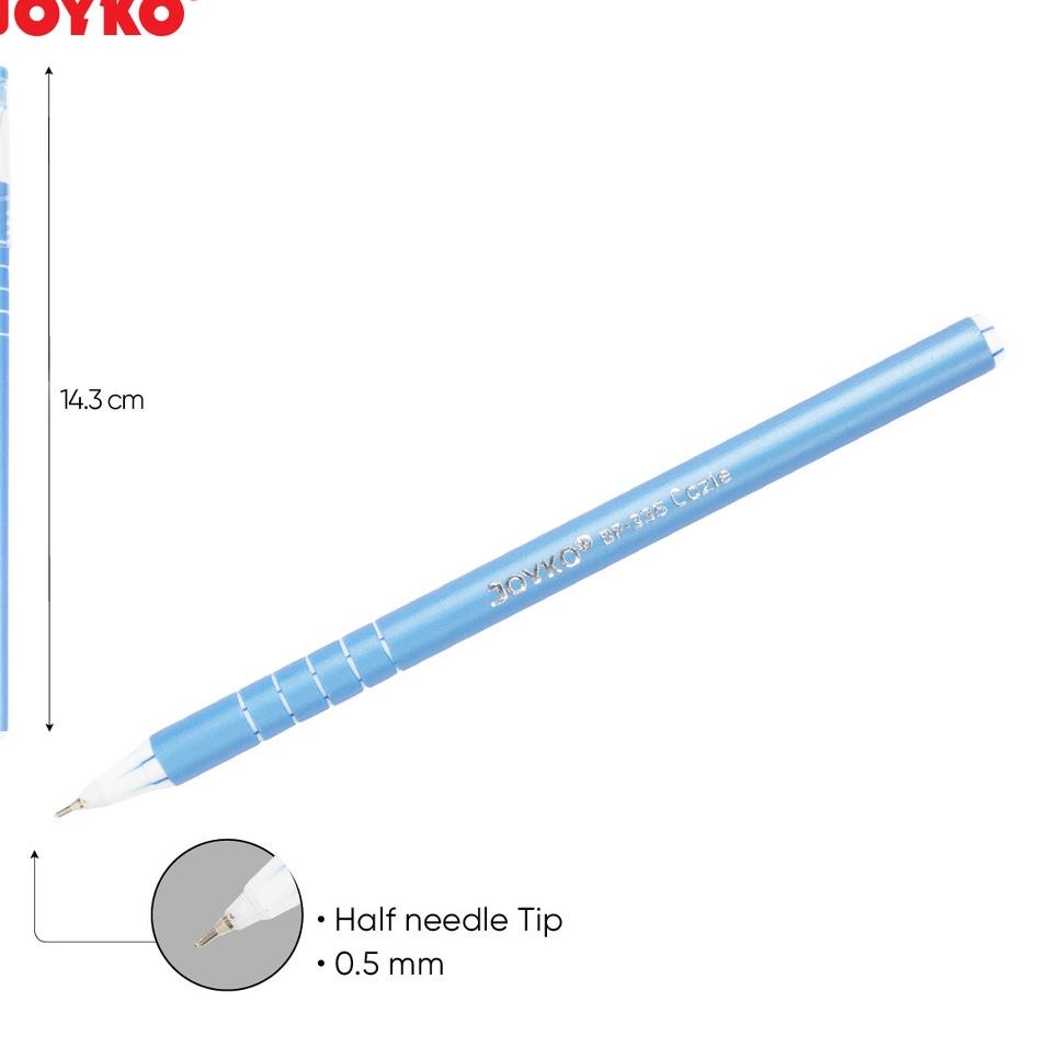

Baru Ball Pen Pulpen Pena Joyko BP-335 Cozie 0.5 mm 1 Box 12 Pcs ~