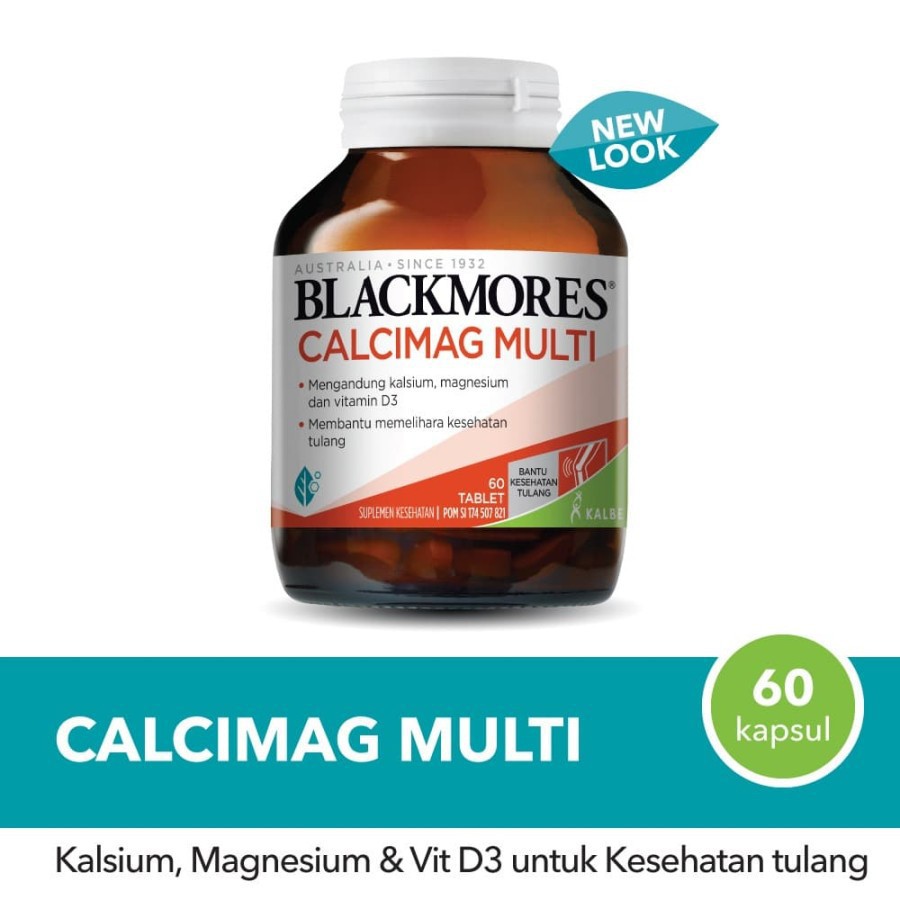 VITA45 BLACKMORES CALCIMAG MULTI ISI 60 VITAMIN KALSIUM TULANG exp bln 7 2024