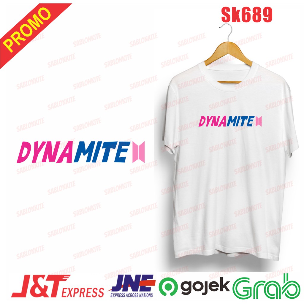 MURAH!!! KAOS KPOP DYNAMITE 2 WARNA sk689 UNISEX COMBED 30S