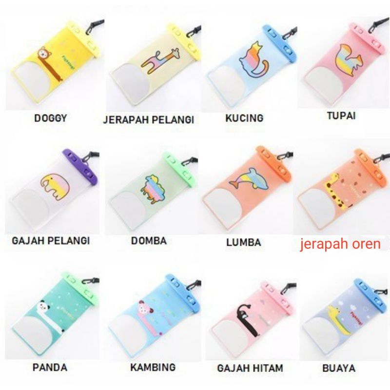 Sarung HP Anti Air Waterproof Case Casing Cover Besar XL 6in inch Plastik HP Pelindung HP Anti Air