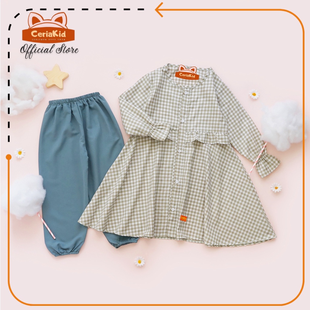 [Ceriakid[ Baju Anak Perempuan Setelan Naminaset 0 - 8 tahun