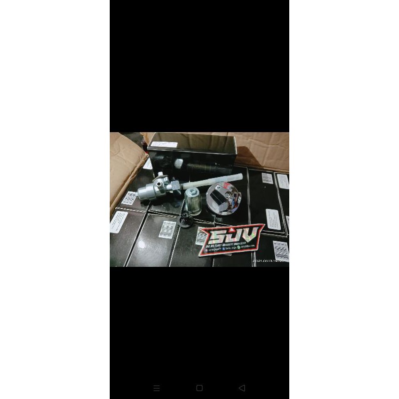 KRAN BENSIN TIGER REVO GORILLA MURAH SET FILTER + SAMBUNGAN KRAN