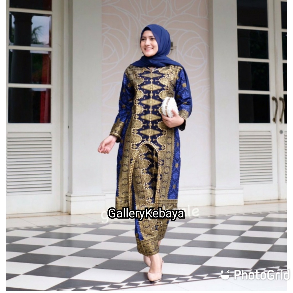 SETELAN DIANDRA SONGKET KURUNG + ROK BATIK JUPRI RUMAH KEBAYA BANDUNG BATIK COUPLE SONGKET PALEMBANG RUMAH SONGKET BANDUNG