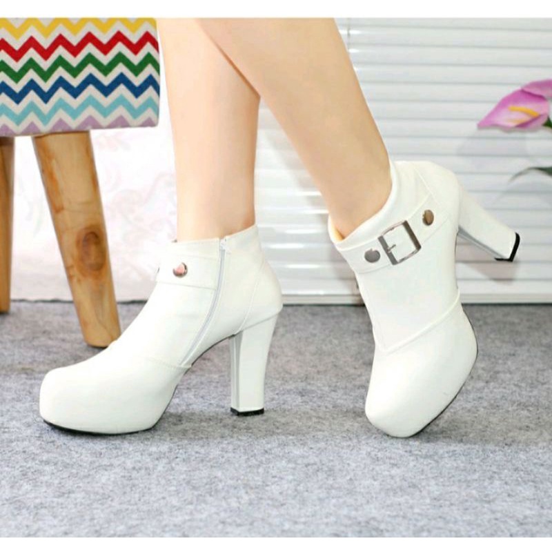 Boots Heels SBR 06/Sepatu Boots Wanita Terbaru Boot Fashion hak 10 cm