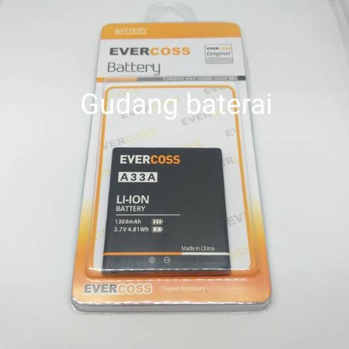 Baterai battery evercoss A33A