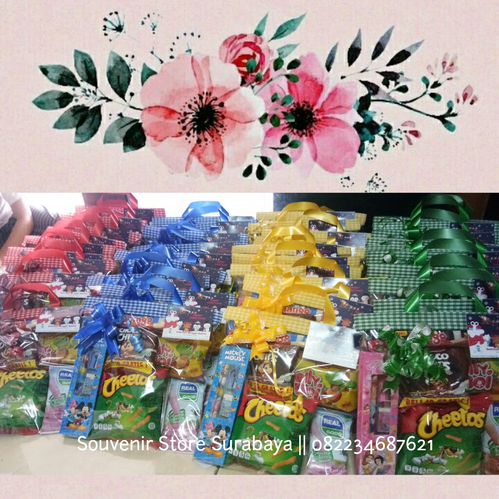 Snack ultah anak/ SOUVENIR ULTAH ANAK/ SET ALAT TULIS / BINGKISAN ULTAH ALAT TULIS