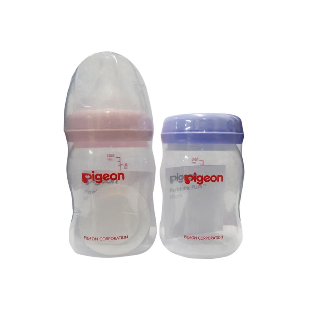 [BOX ISI 2] PIGEON Botol Peristaltic Plus Wide Neck 160ml FREE Botol ASI PP 160 ml