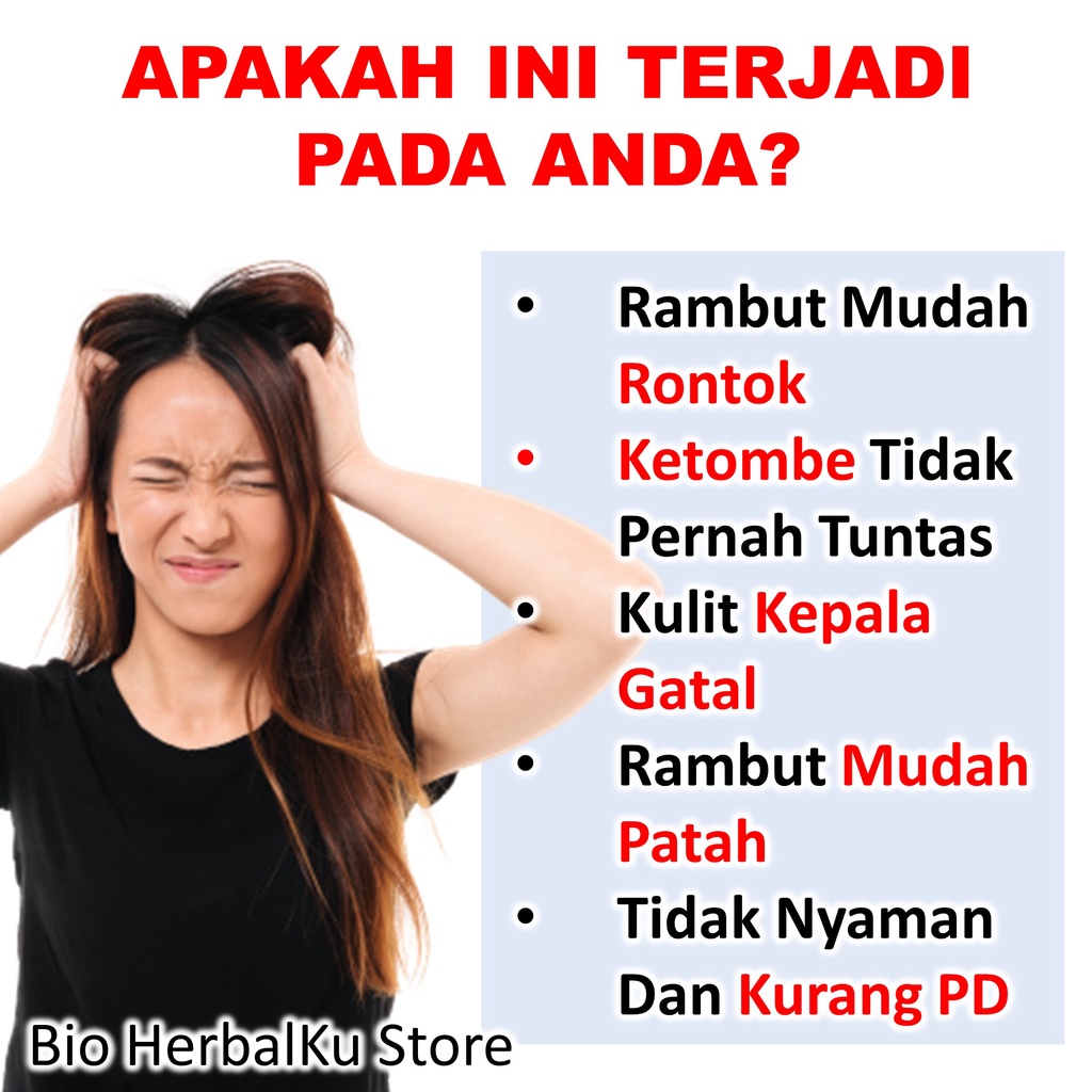 Obat Rambut Rontok Paket Sampo Rambut Rontok Dan Hair Tonik Rambut Rontok Penyubur Rambut Rontok B3C-1