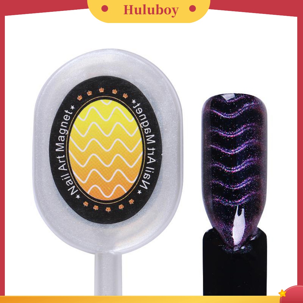 Huluboy Huluboy♡ Papan Magnet Bentuk Daun Bergelombang Untuk Kutek Gel UV Nail Art DIY