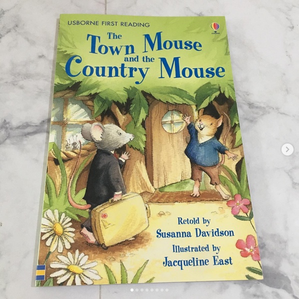 the town mouse and the country mouse si tikus kota tikus desa usborne reprint buku cerita anak bahas
