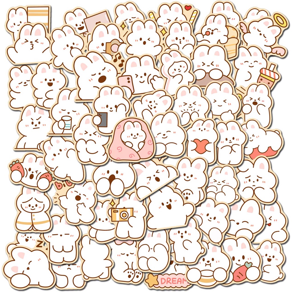 

60 pcs / Lot Stiker Kertas Gambar Kucing Kawaii astronot Untuk Diary ST229