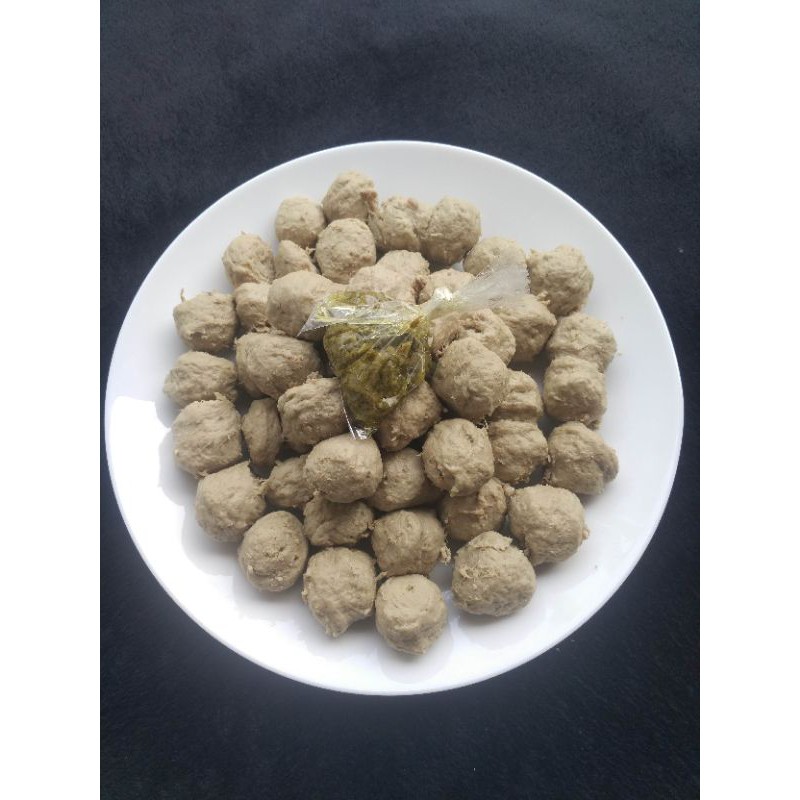 

Bakso baso daging sapi asli + bumbu 50 pcs