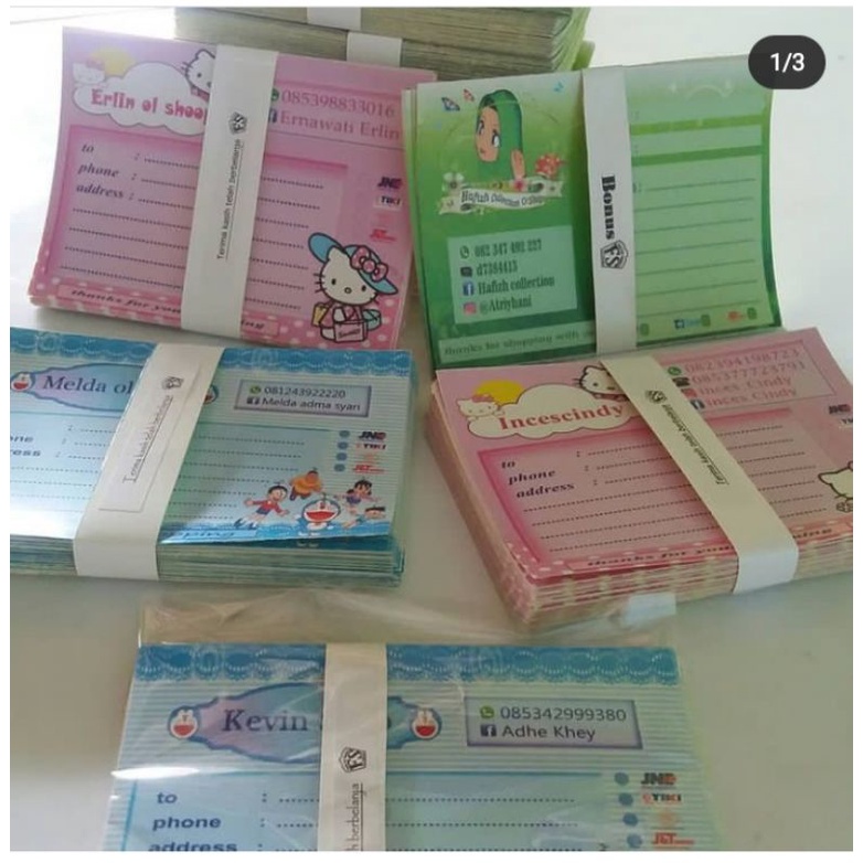 

stiker alamat pengiriman paket